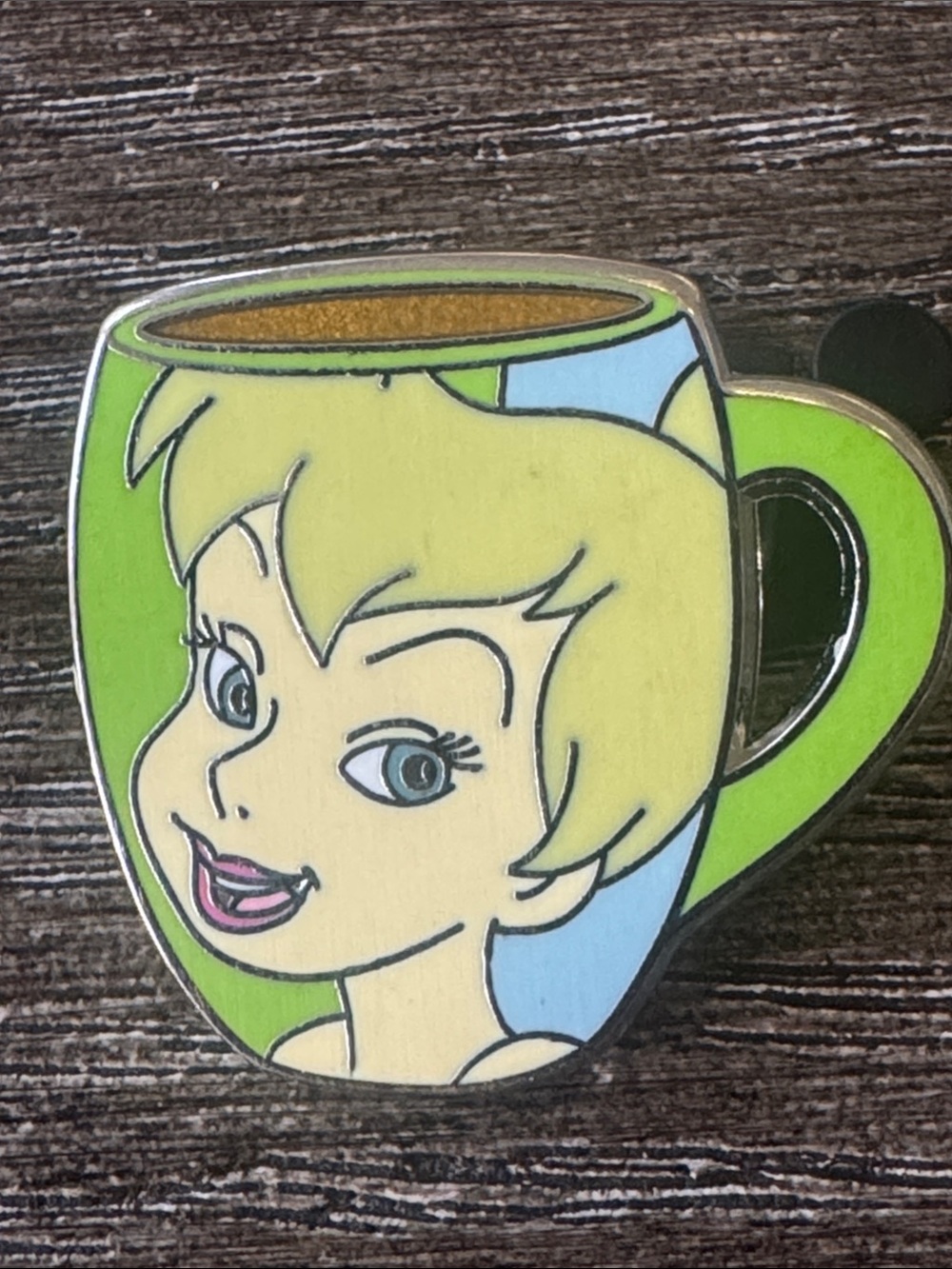 5/$25 Disney Peter Pan Tinker Bell Coffee Mug Pin